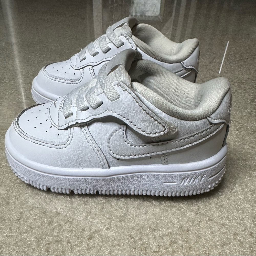 NIKE WHITE AIR FORCE 1 INFANT TODDLER SNEAKERS SZ 6